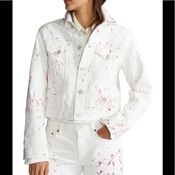 Polo Ralph Lauren Pink Pony Denim Trucker Jacket - Picture 3 of 9